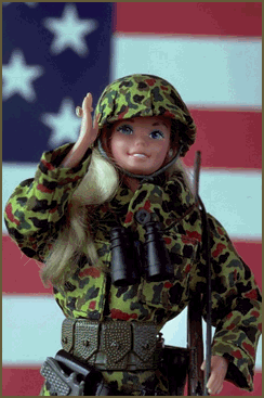 Photo - Barbie as a soldier