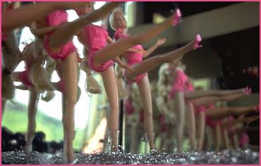 Photo - Barbies in a chorus line