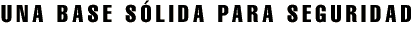 UNA BASE SÓLIDA PARA SEGURIDAD