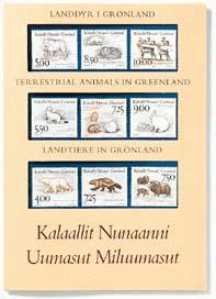 Souvenirmappe gr�nlandske landdyr