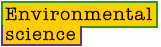 Environmental sciences