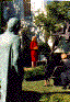 [PHOTO: Mrs. Clinton in the sculpture garden (1)]