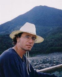 Author below Mount Atitlan.
