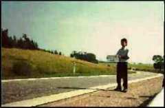 Author on the road, somewhere.