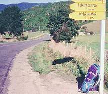 "Just me and the backpack"