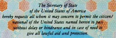 Message from the Secretary of State.