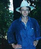 Author enjoying a good sweat.