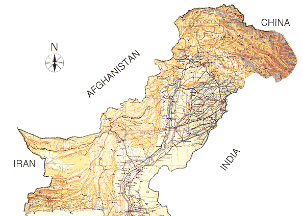 Pakistan Map (61 k)